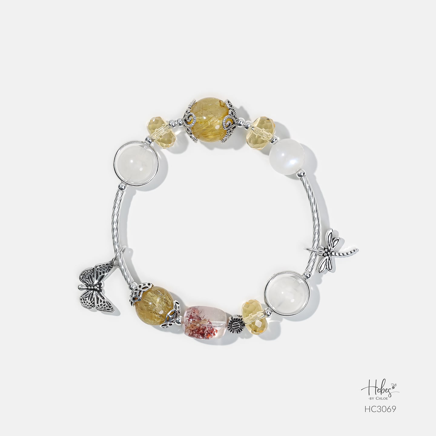 Hebes Yellow Rutilated Quartz Bracelet HC3069