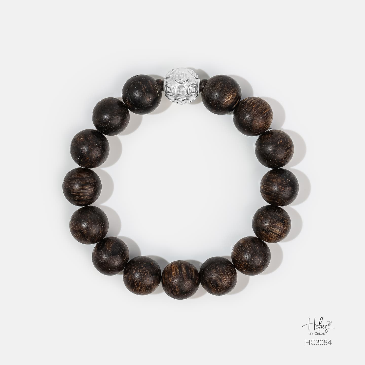 Indonesian Agarwood Bracelet (12mm) - HC3084