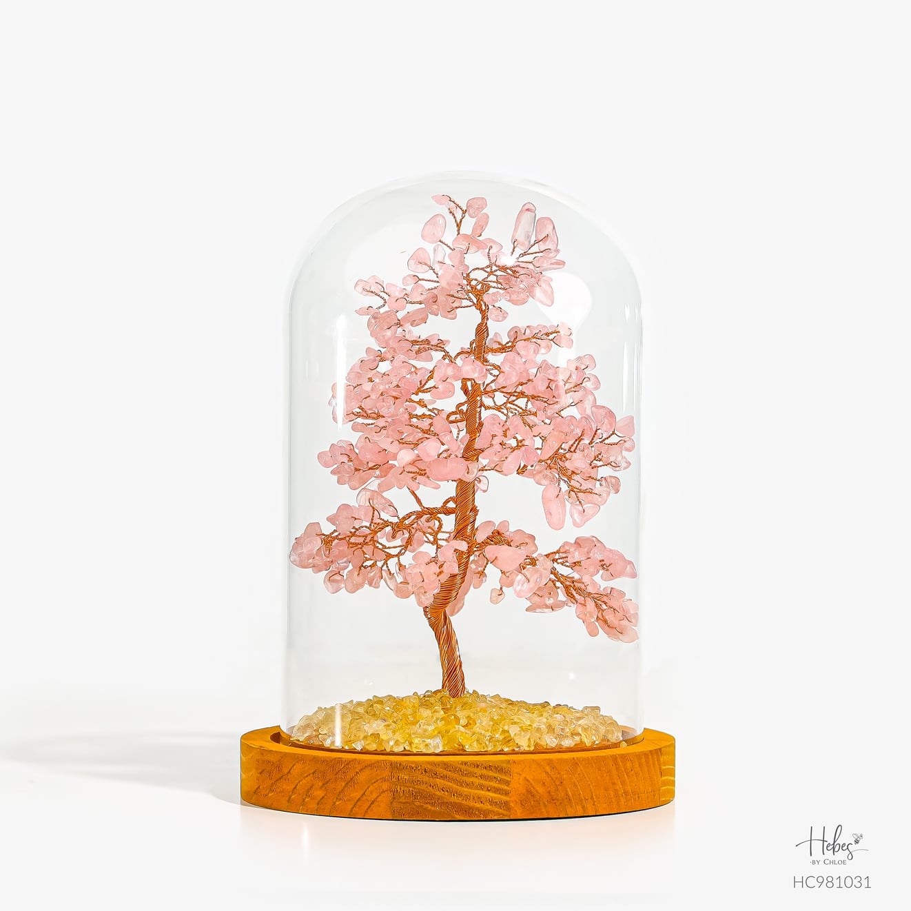Hebes Feng Shui Tree Rose Quartz Medium HC981031